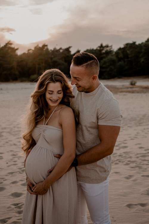 Zwangerschapsshoot Monique en Mayel